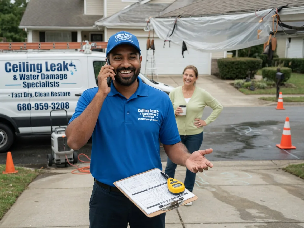Ceiling Leak Cleanup Hartline, WA FAQs
